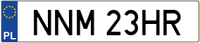 Trailer License Plate